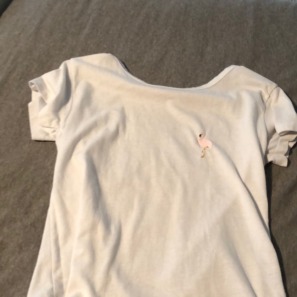 White flamingo shirt